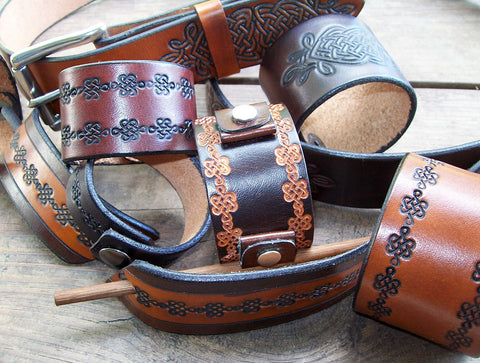Celtic Knot handmade leather goods