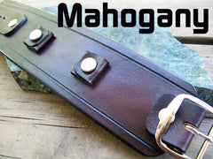 Mahogany Leather Watch Cuff