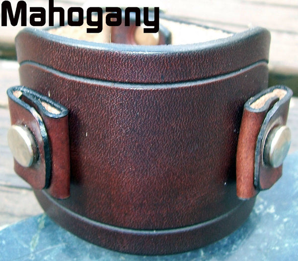 Vintage Large Leather Watch Bands Vintage Style Wide Watch Band