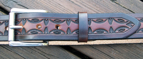 2 Tone Handmade Leather Belt