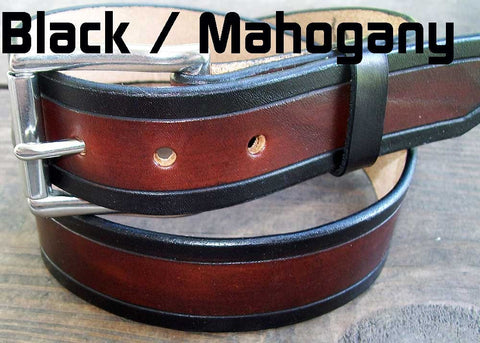Handmade Leather Belts | 1.5" | Plain & 2 Tone