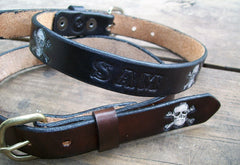 Leather Name Belts for Children