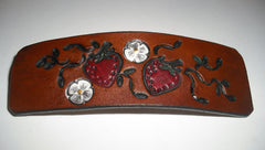 Handamde Strawberry French Barrette