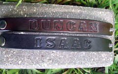 Leather Name Bracelets