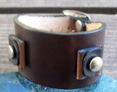 Brown Leather Watch Band