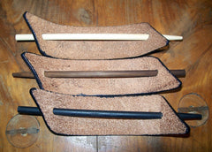 Extra Large Leather Stick Barrettes