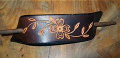 Dark Brown Dogwood Flower Barrette