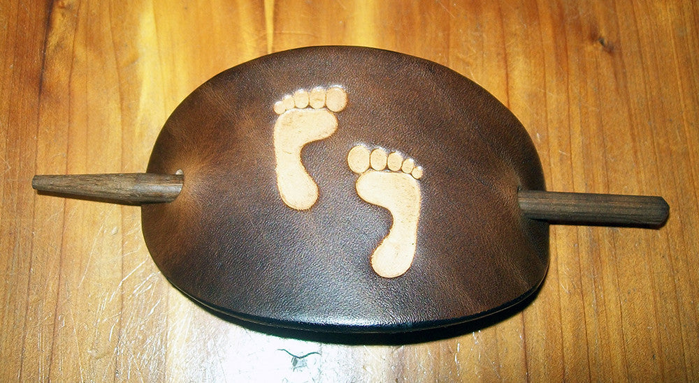 Vintage Leather Barrette