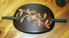 Handmade Leather Barrette