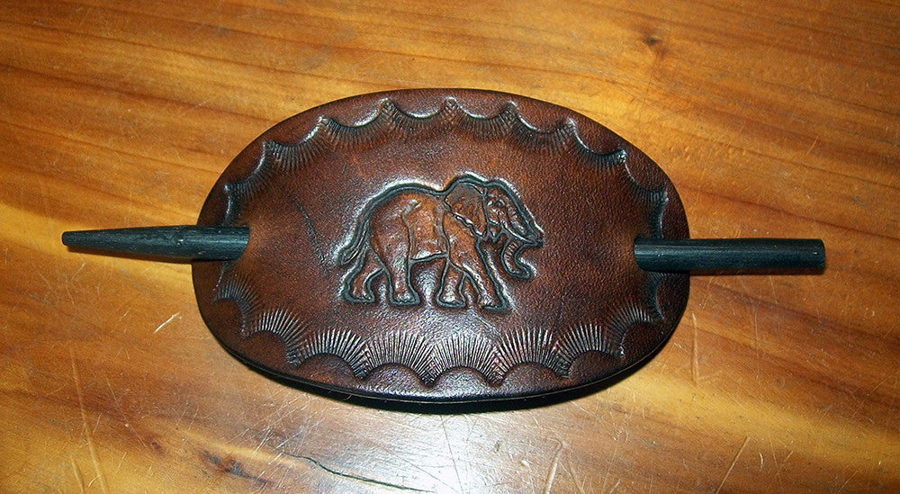 Barrette with Elephant Design