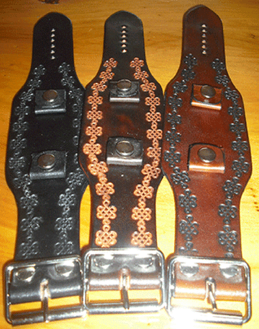 Tooled Celtic Knot Leather Watch Bands | 2 Inch