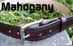 Mahogany Leather Belt
