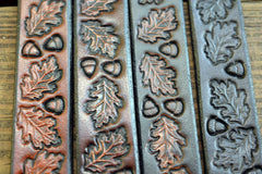 Vintage Tooled Oak Leaf Design