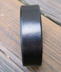 Skinny Black Leather Bracelet