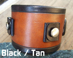 Wide Leather Watch Cuff