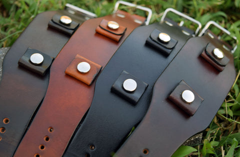 Saddle Leather Watch Bands handmade in USA