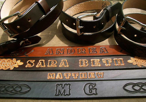Handmade Leather Belts by Old School Leather Co.