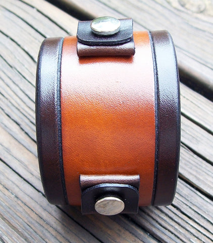 Handmade Leather Watch Band Cuffs | 1.75