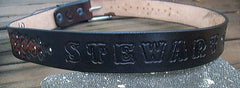 Bling Leather Name Belt