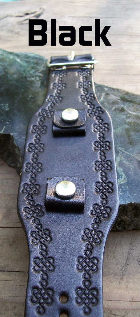 Celtic Knot Leather Watch Strap