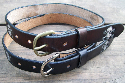 Pirate Leather Belts for Kids