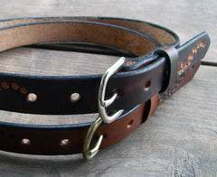 Child Leather Name Belt
