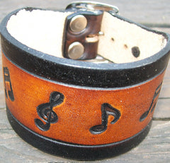 Musical Notes Leather Bracelets 