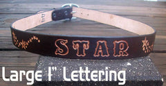 Leather Name Belt
