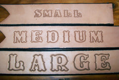 Leather Name Belts