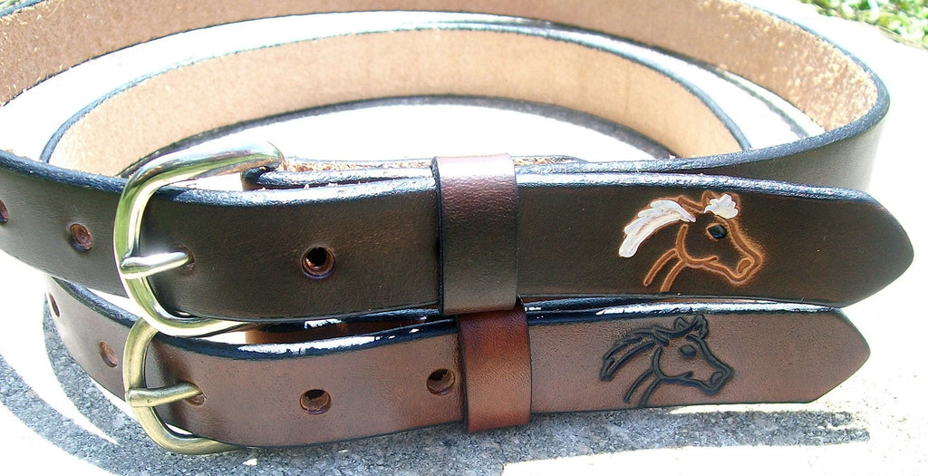 Horse Design Leather Belts