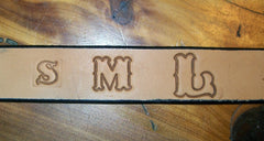 Personalized Leather Belt Font Options