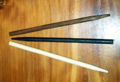 Wood sticks for leather barrettes