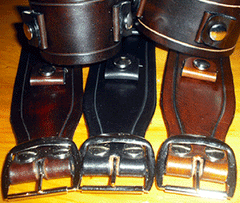 Grooved Leather Watch Bands