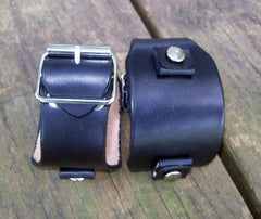 Black Leather Watch Bands