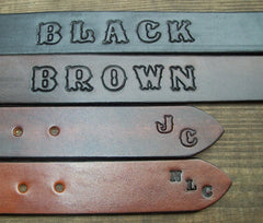 Leather Name Belts