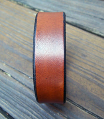 Tan Leather Name Bracelet