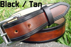 Two-Tone Leather Belt